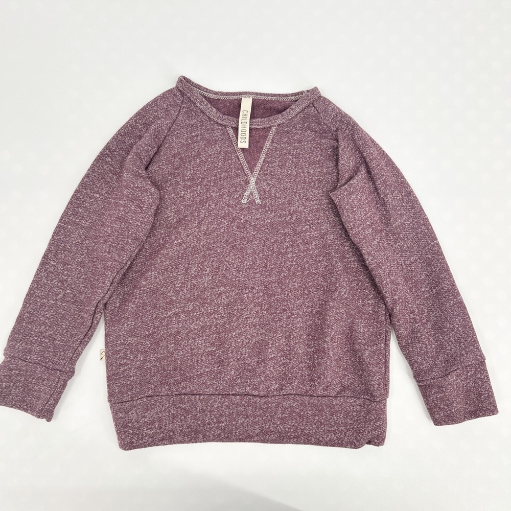Childhoods Clothing Kids Pullover Crewneck Sweatshirt Size 8-9Y Purple‎ Heather